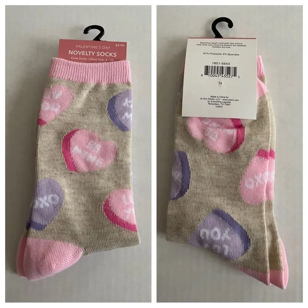 ‎3 PAIR VALENTINE SOCKS, NWT